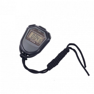 NEW Black Digital Sports Timing Stopwatch Timer LCD Display