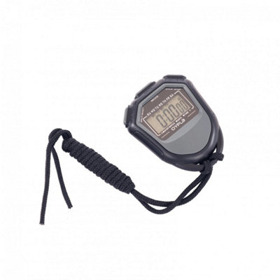 NEW Black Digital Sports Timing Stopwatch Timer LCD Display