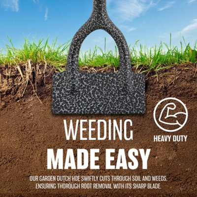 New Carbon Steel Dutch Hoe Head Gardening Outdoor Soil Digging Replacement Head