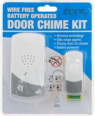 New Cordless 24 Chime Kit Battery Operated Waterproof Doorbell