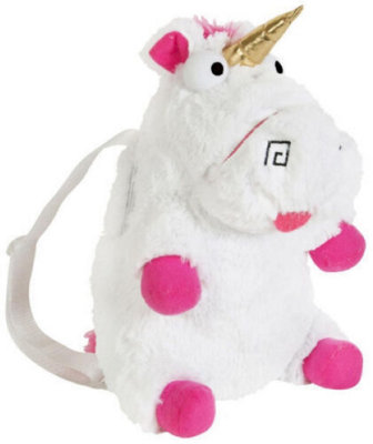 Fluffy Unicorn Plush Backpack –