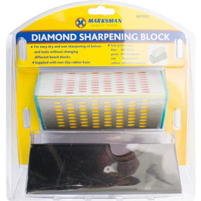 New Diamond Sharpening Block Stone Sccisors Sharpener Hand Tool