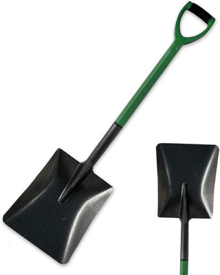 New Digging Garden Shovel Steel Gardening Soil Border Spade Snow Farm Spade Handle