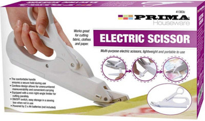 Electric Scissors Rechargeable Fabric Scissors Cutter With Two Blad