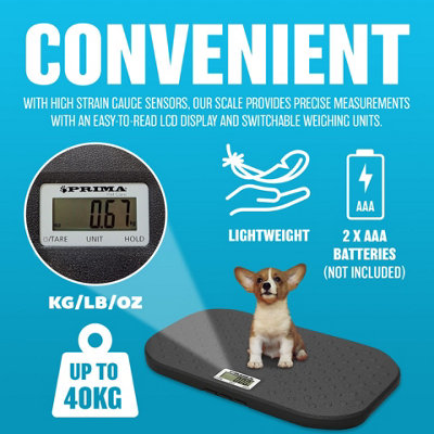 New Electronic Pet Weight Scale Care Digital 40Kg Weighing Durable Lb Oz Large