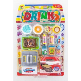 New Food And Drinks Kitchen Set Accessories Pretend Play Toy Fun Kids Xmas Gift