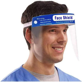 New Full Face Mask Visor Ppe Protection Shield Reusable Plastic Guard