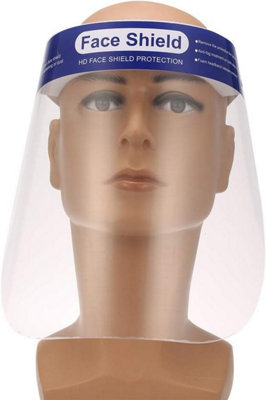 New Full Face Mask Visor Ppe Protection Shield Reusable Plastic Guard