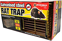 New Galvanised Steel Rat Trap Catcher Mice Mouse Rodent Catch Bait Strong Cage With Carry Handle