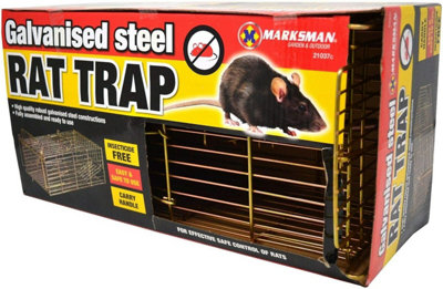 New Galvanised Steel Rat Trap Catcher Mice Mouse Rodent Catch Bait