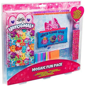New Hatchimals Mosiac Fun Pack Kids Activity Stationary Educational Craft Art