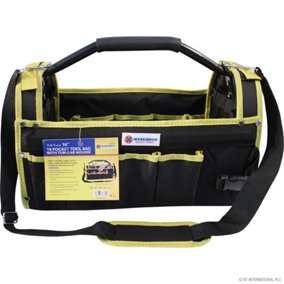 New Heavy Duty 16 Multipurpose Diy Tool Storage Bag Case Holdall Strap Pocket
