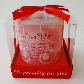 New I Love You Candle Gift Set In Box Candles Wax Message Poetic Writing Home