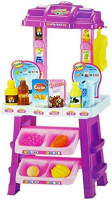 Supermarket and hot sale trolley playset