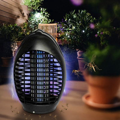 MOEPISY Bug Zapper Waterproof Electric Mosquito Lamp Fly Trap Zapper 4200-Volt Plug in (1-Light Electronic Insect Control ) 0CNXPTRCS