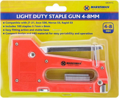 Light duty staple clearance gun