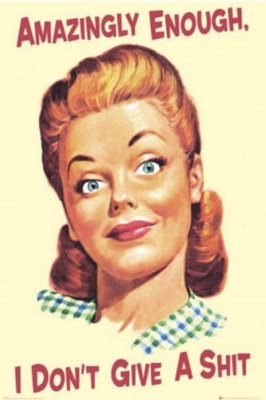 New Maxi Poster Wall Large Bedroom Posters Room Giant Home I Dont Give