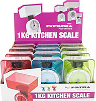 New Mini 1kg Kitchen Weighing Scale Cooking Flour Mechanical Red Blue Green Baking Compact