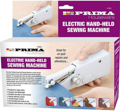 Home Travel Mini Portable Hand Held Single Stitch Fabric Sewing Machine  Cordless Hand Held Sewing Machine