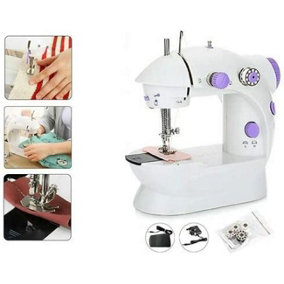  Handheld Sewing Machine, Hand Held Sewing Device Tool Mini Single  Stitch Portable Cordless Sewing Machine, Essentials for Home Travel Use  Repairing and Handicrafts (White)