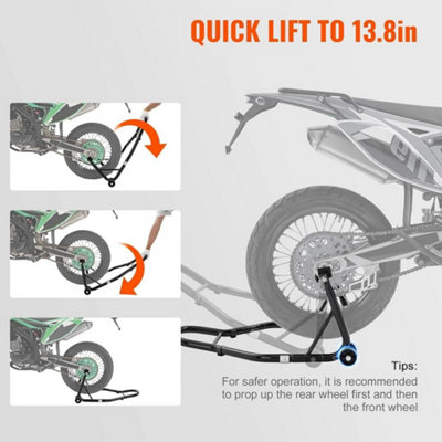 New Motorcycle Extra Heavy Duty Rear Paddock Stand Ideal For Most DIY Tasks