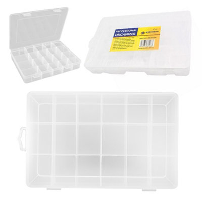 New Multi Purpose Organiser Storage Box 18 Compartment, Section ...