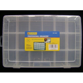 New Multi Purpose Organiser Storage Box 18 Compartment, Section & Removable Multi Purpose