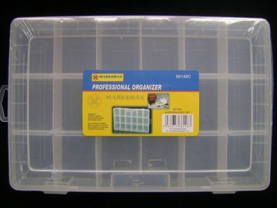 New Multi Purpose Organiser Storage Box 18 Compartment, Section & Removable Multi Purpose
