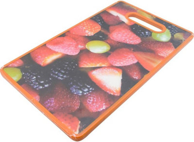 New Non Slip Berries Chopping Board Kitchen Plastic Food Cutting Vegetables