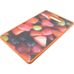 New Non Slip Berries Chopping Board Kitchen Plastic Food Cutting Vegetables