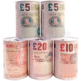 New Note Money Coin Jar 10 Pounds Notes Piggy Bank Tin Saving Coins Cash Pot