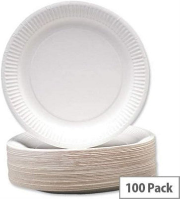 Foam Plates Disposable Polystyrene Plates Perfect for BBQ and parties