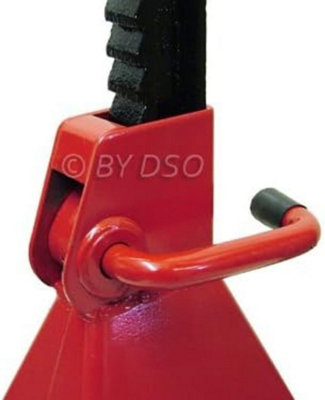 New Pack Of 2 Extra Heavy Duty 6 Ton Axle Stands Steel Framed Adjustable Automotive Car Van Jacks Strong & Durable