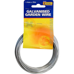 New Pack Of 2 Metal Galvanised Garden Wire Strong Plant Support