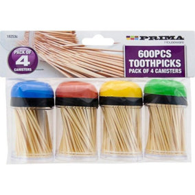 New Pack Of 4 Kitchen Toothpicks Set 600Pcs