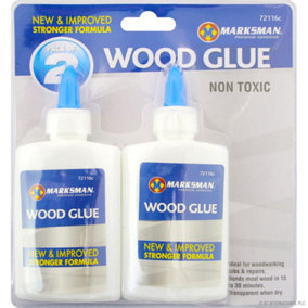 New Pack Of 4 Wood Glue Bottles Adhesive Strong Non-toxic Woodworking Diy Repair