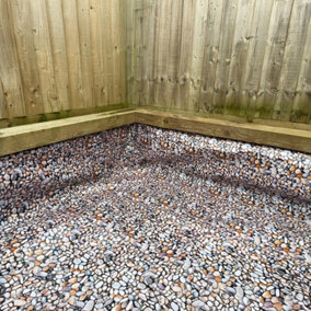 new pebble effect garden pond liner,fishpond or wildlife refuge 3m x 3m