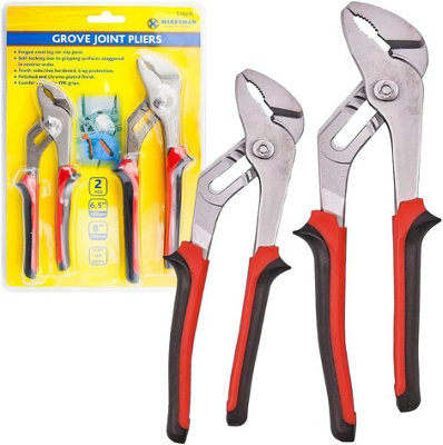 New Set Of 2 Grove Joint Plier Adjustable Water Pump Heavy Duty Wrench ...
