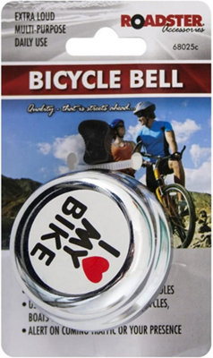 New Set Of 2 I Love My Bike Bicycle Bell Cycle Extra Loud Sound Ring Horn Road Safety