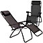 New Set Of 2 Reclining Sun Lounger Outdoor Garden Patio Gravity Chair Foldable