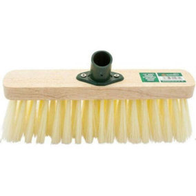 New Set Of 2 Soft Bristle Wooden Broom Head Floor Cleaning Indoor Outdoor Brush Sweeper