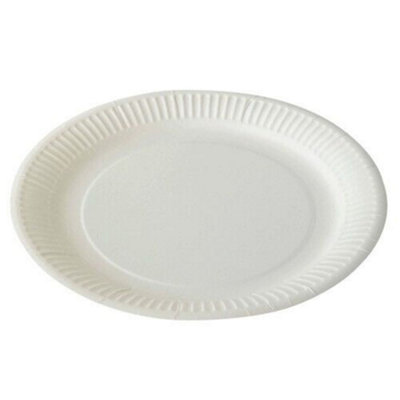 New Set Of 30 Paper Plates 7 Inch Disposable Party Bbq Wedding Tableware Catering