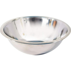 New Set Of 4 28cm Stainless Steel Deep Mixing Bowl Cooking Kitchen Baking Lightweight