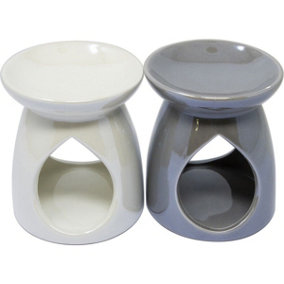 New Set Of 4 Ceramic Oil Burner Candle Tart Wax Melt Decor Aromatherapy