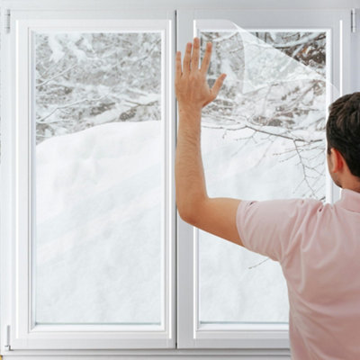 New Set Of 4 Window Insulation Kit Home Office Shrink Film Winter Draught Frost