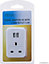 New Single Travel Socket Switch Plug Power Electric Adaptor Power 2 Usb Ports Home
