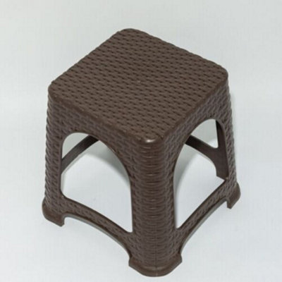 Brown store rattan stool