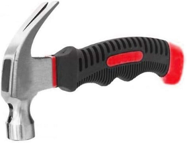 New Stubby Claw Hammer 8oz Heavy Duty Construction Soft Grip Safe Handle