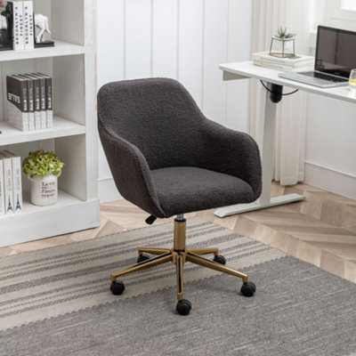 Gold metal outlet desk chair