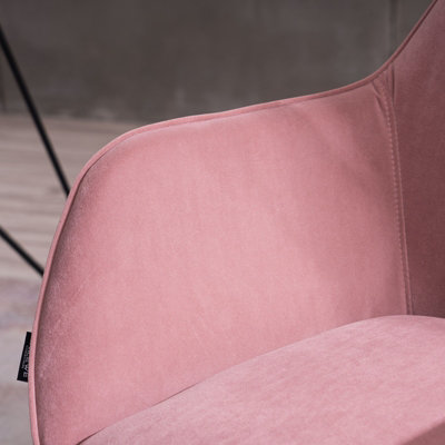 Velvet Swivel Flower Shape Home Office Chair
